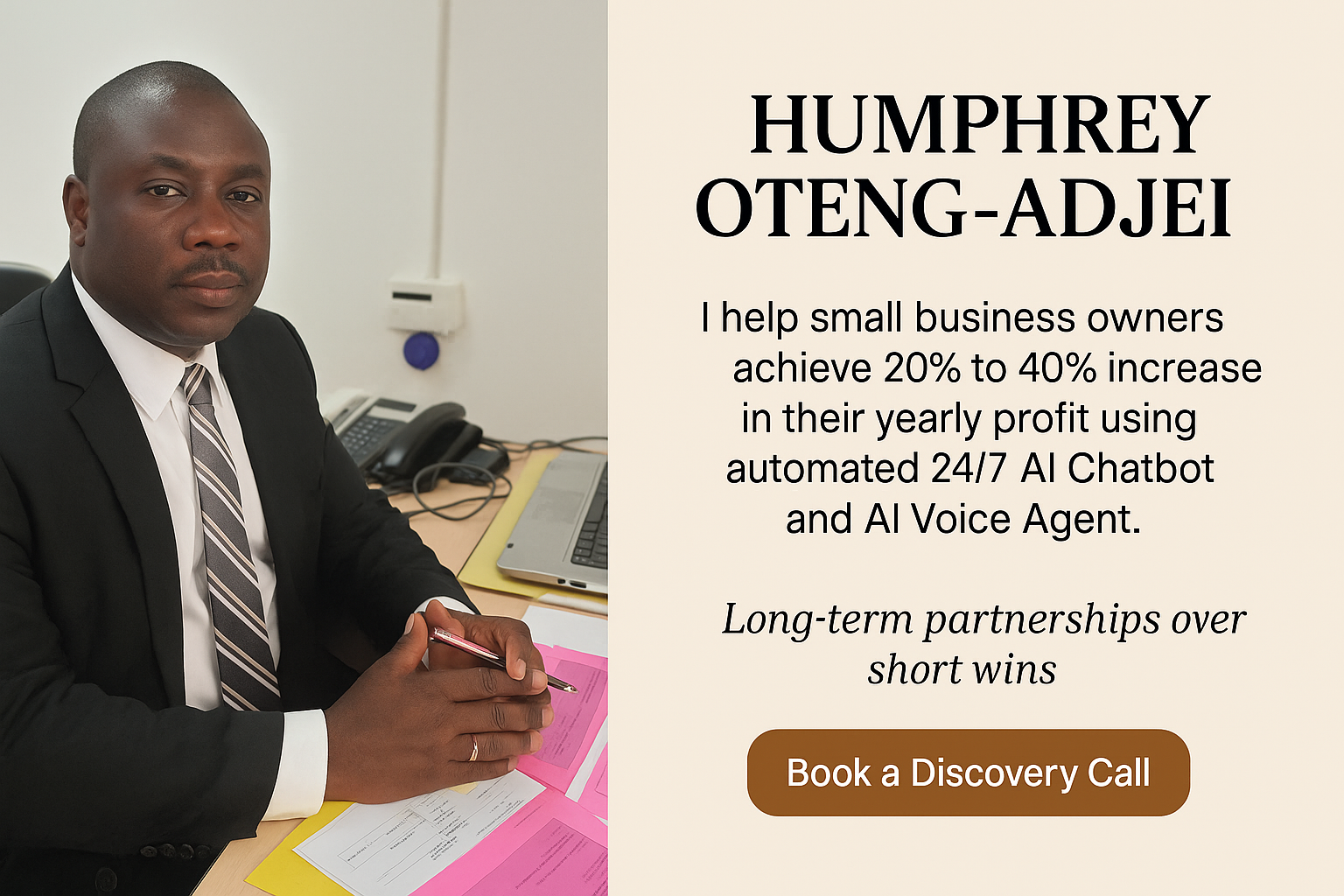 Humphrey Oteng-Adjei's about page